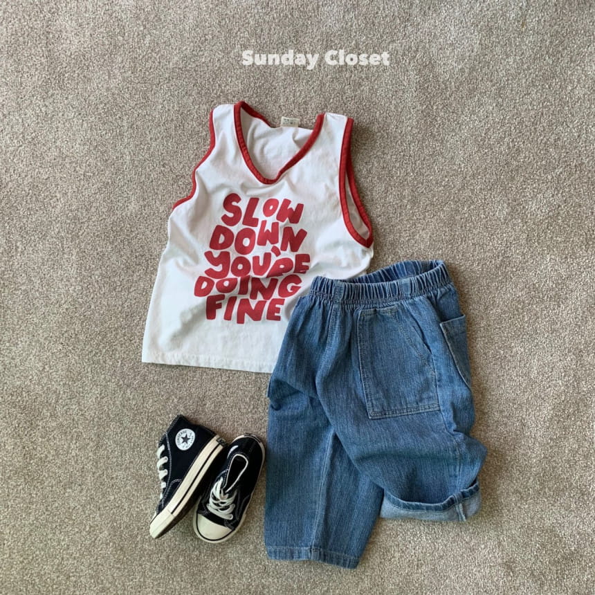 Sunday Closet - Korean Children Fashion - #kidsstore - L Pocket Balloon Denim - 7