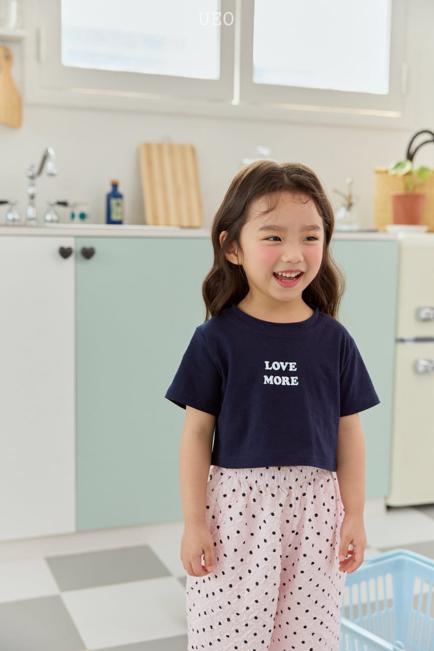 U Eo - Korean Children Fashion - #Kfashion4kids - Love More Crop Tee - 2