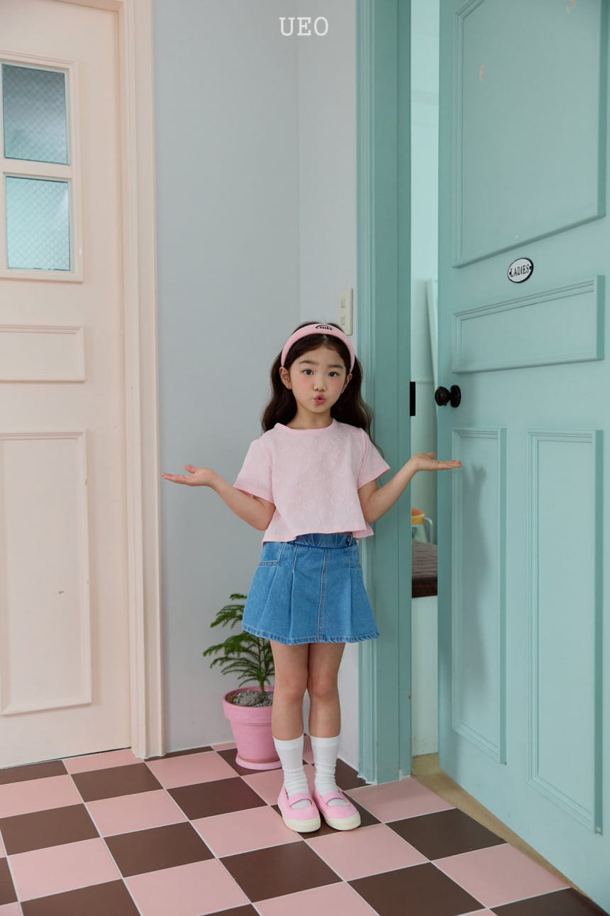 U Eo - Korean Children Fashion - #Kfashion4kids - Crop Heart Blanc - 9