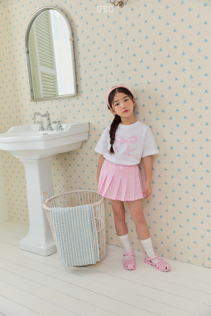 U Eo - Korean Children Fashion - #childofig - Darling Ribbon Tee - 5