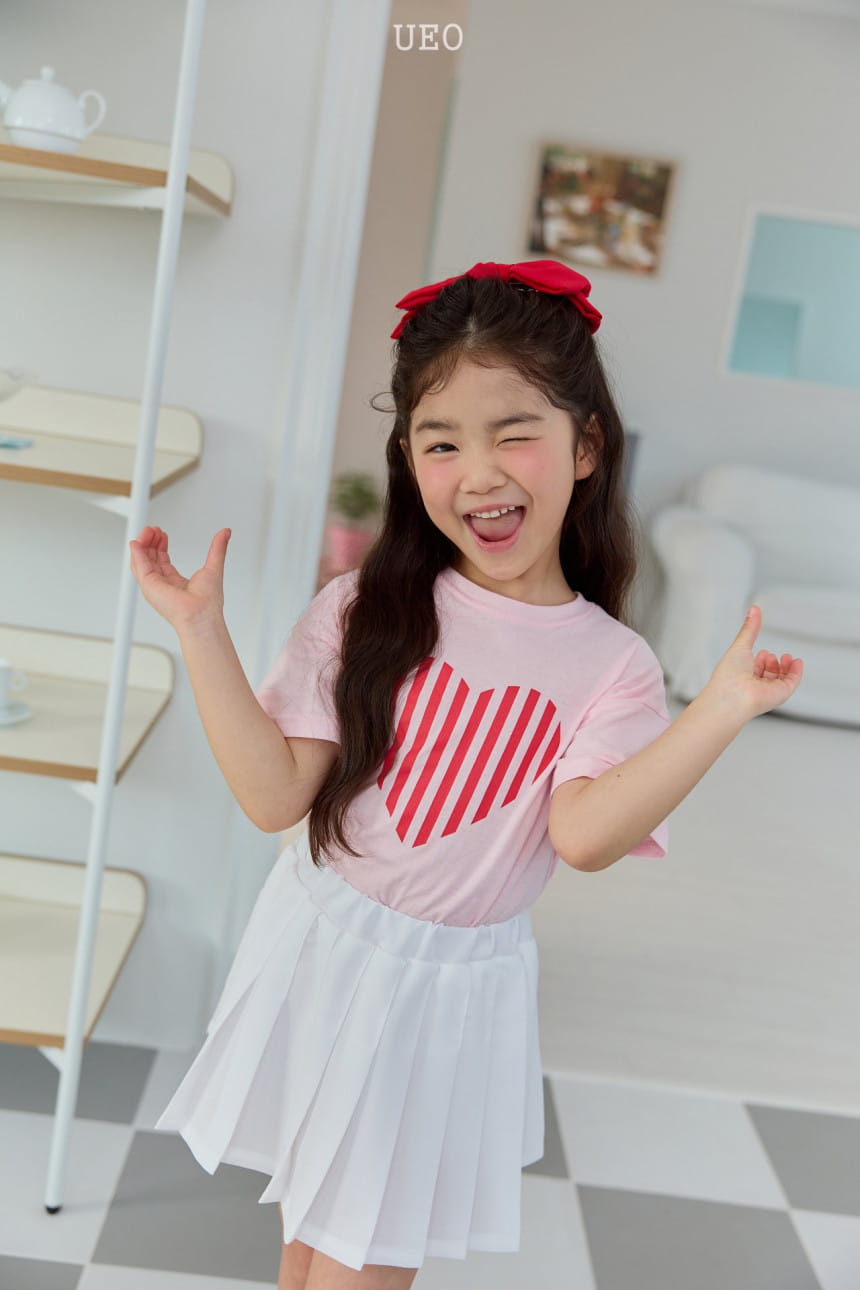 U Eo - Korean Children Fashion - #childofig - Vertical Heart Tee - 4