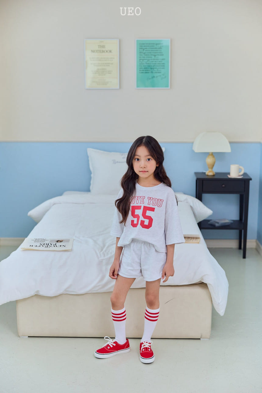 U Eo - Korean Children Fashion - #childrensboutique - Love You Top Bottom Set - 9