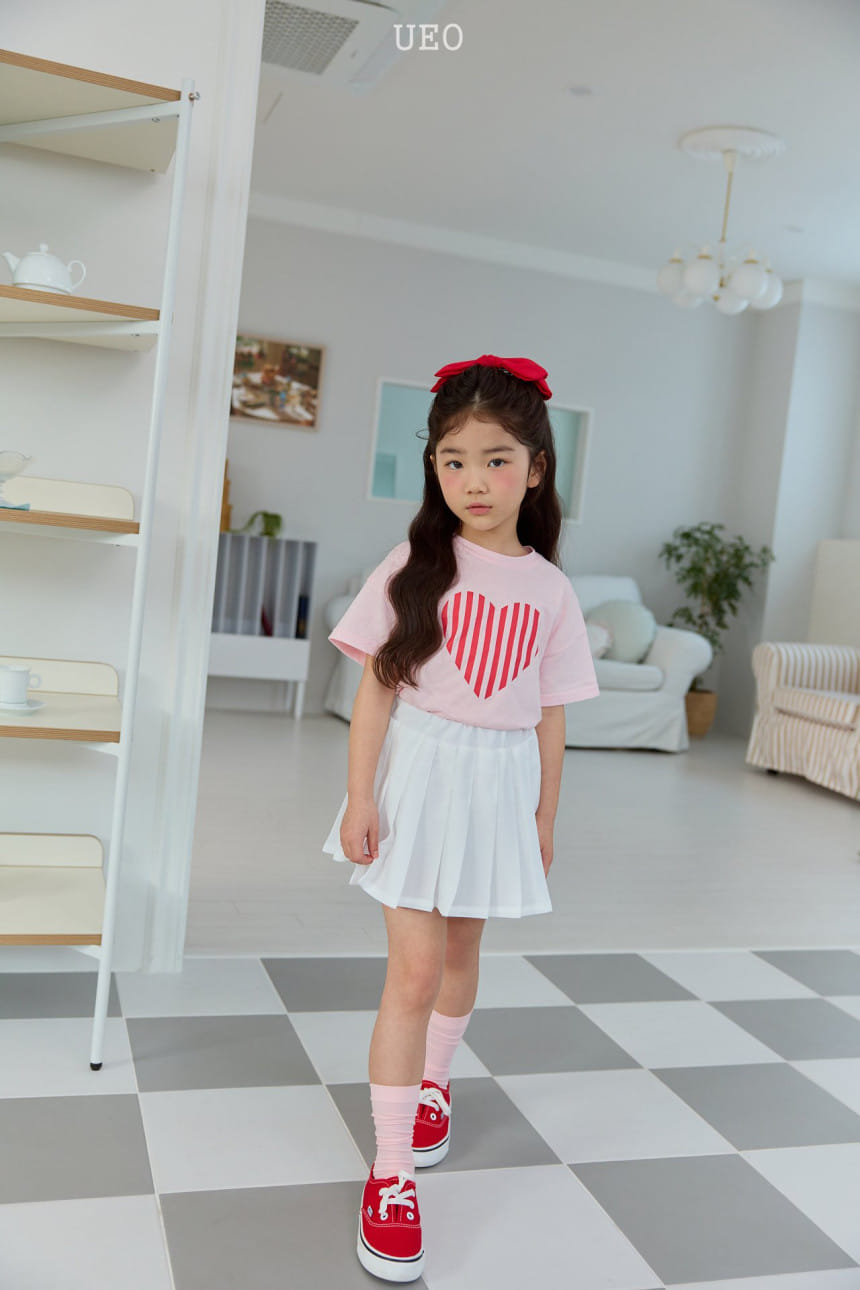 U Eo - Korean Children Fashion - #designkidswear - Vertical Heart Tee - 6