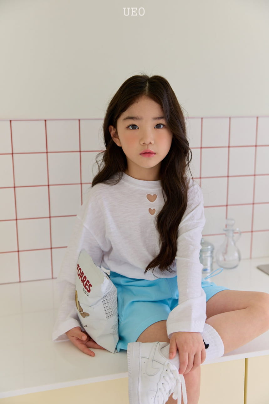 U Eo - Korean Children Fashion - #discoveringself - Double Heart Slub Tee - 2