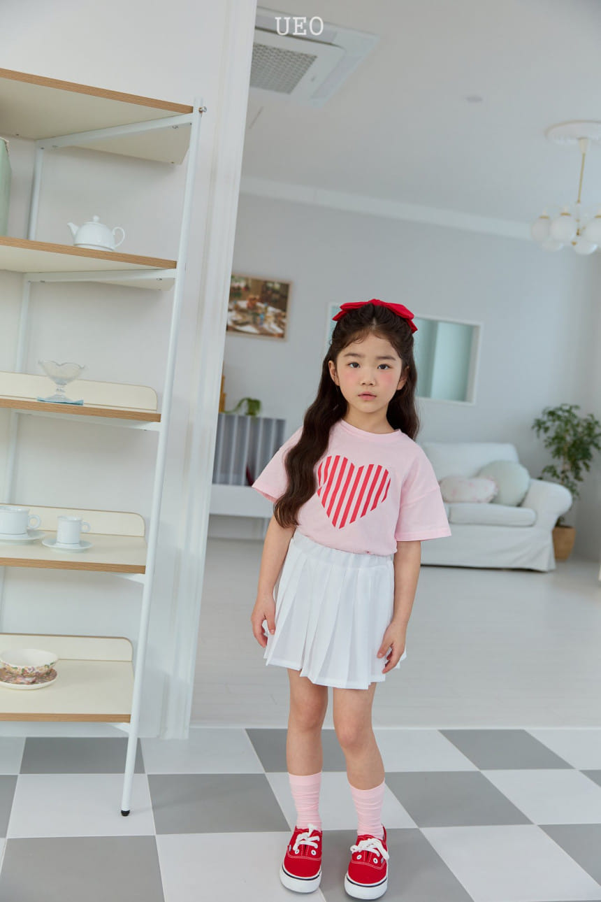 U Eo - Korean Children Fashion - #discoveringself - Vertical Heart Tee - 7