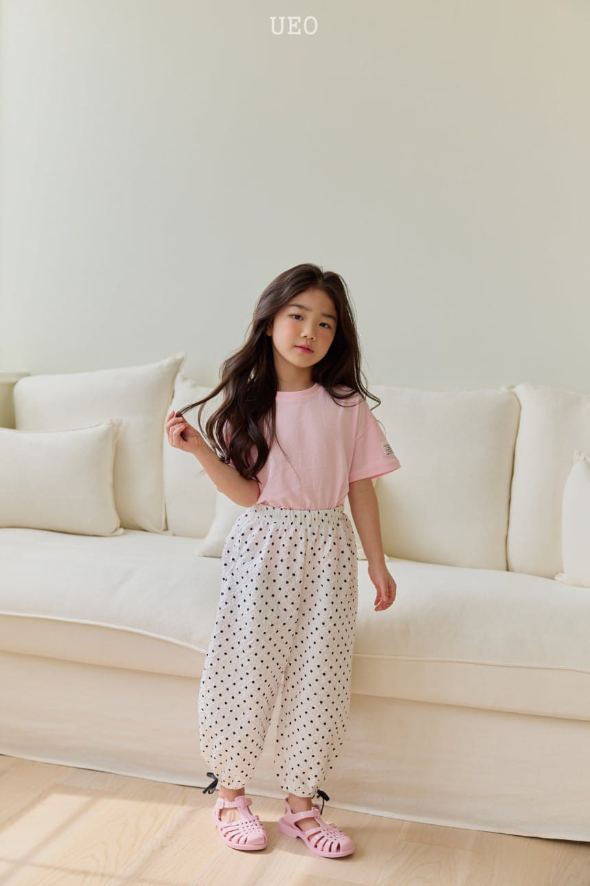 U Eo - Korean Children Fashion - #discoveringself - Dot Ribbon Baggy Pants - 6