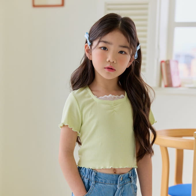 U Eo - Korean Children Fashion - #fashionkids - Ggobuli Crop Tee