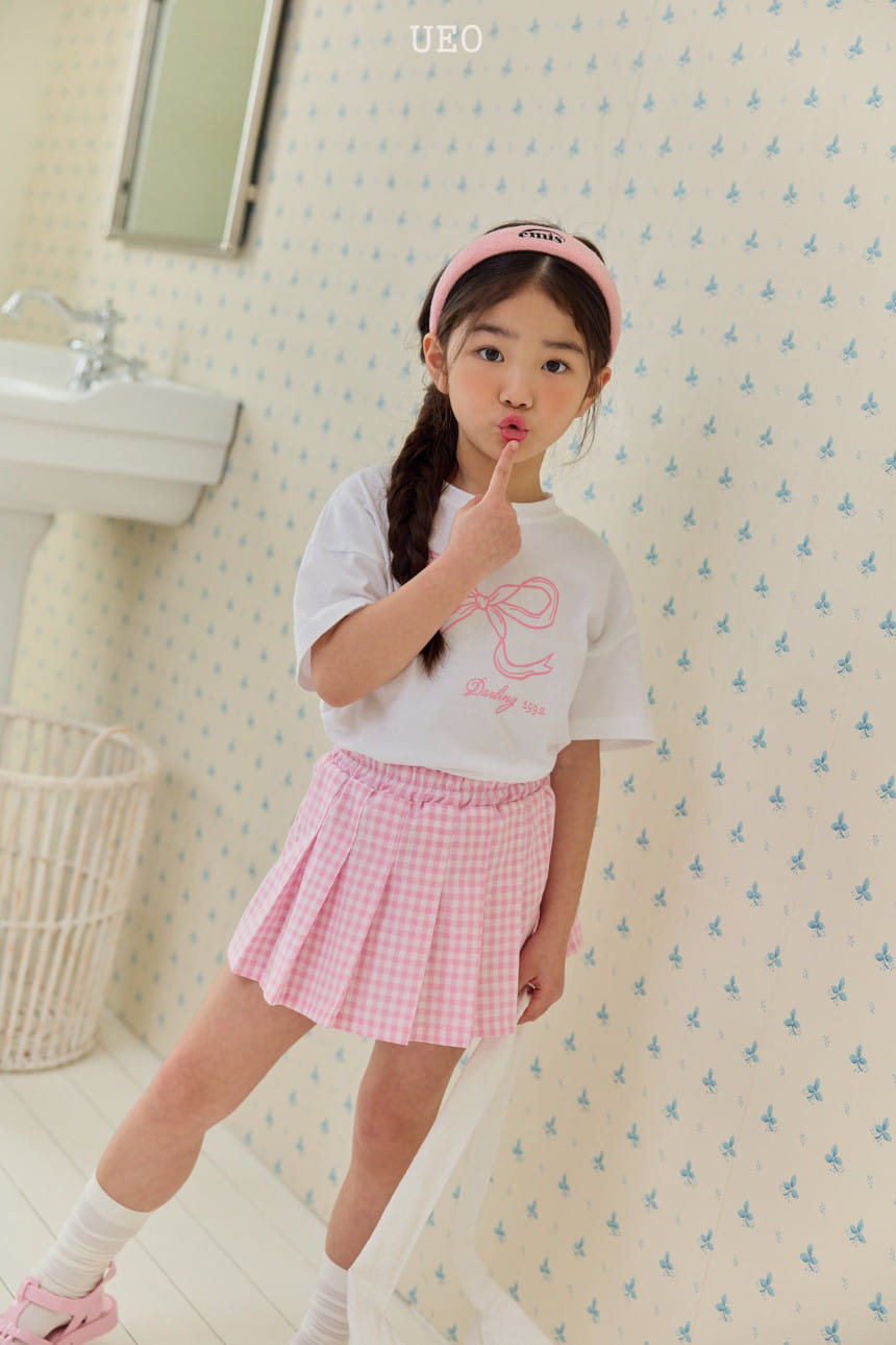 U Eo - Korean Children Fashion - #kidsshorts - Darling Ribbon Tee - 10