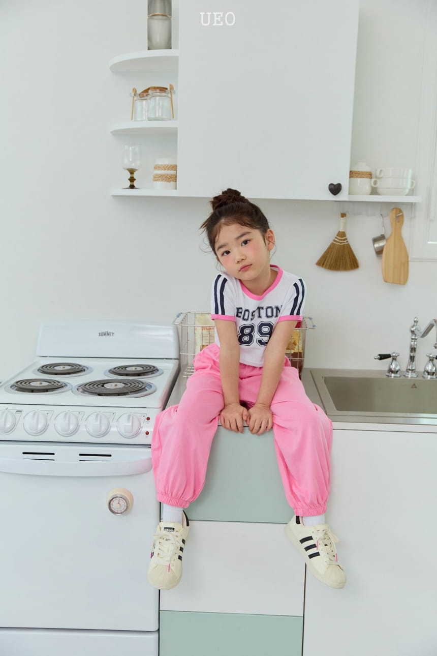 U Eo - Korean Children Fashion - #kidsshorts - Love Heart Jogger Pants - 7