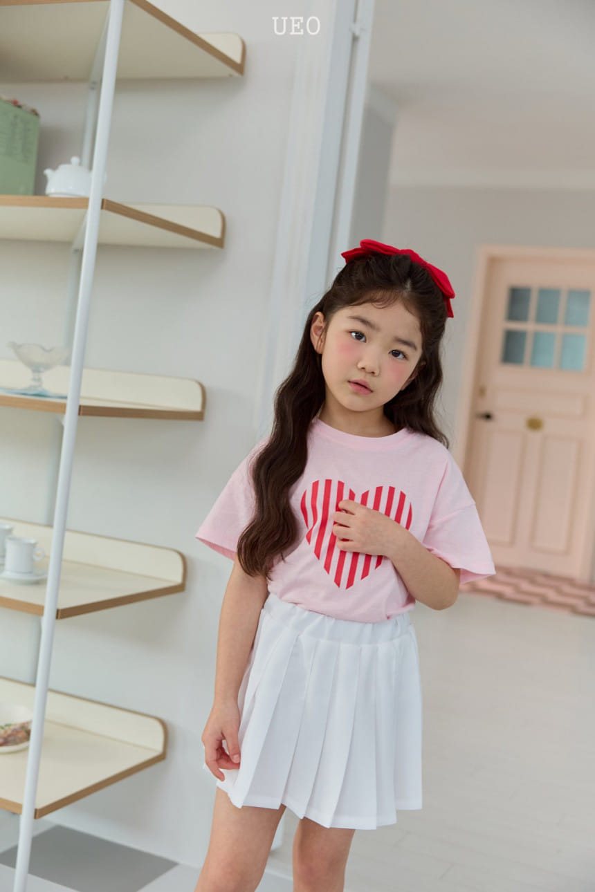 U Eo - Korean Children Fashion - #kidsstore - Vertical Heart Tee - 10