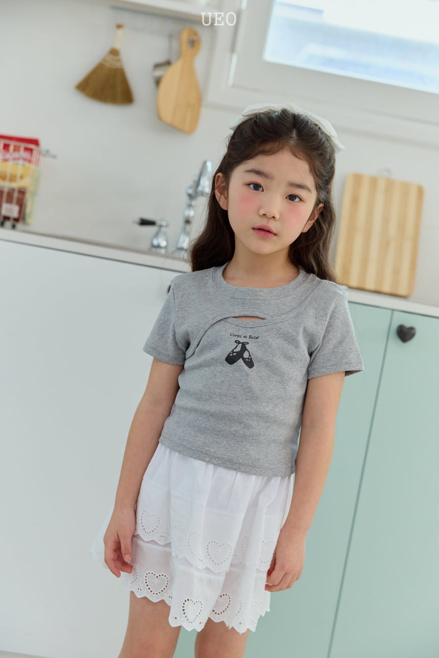 U Eo - Korean Children Fashion - #kidsstore - Ballerina Slit Tee - 5