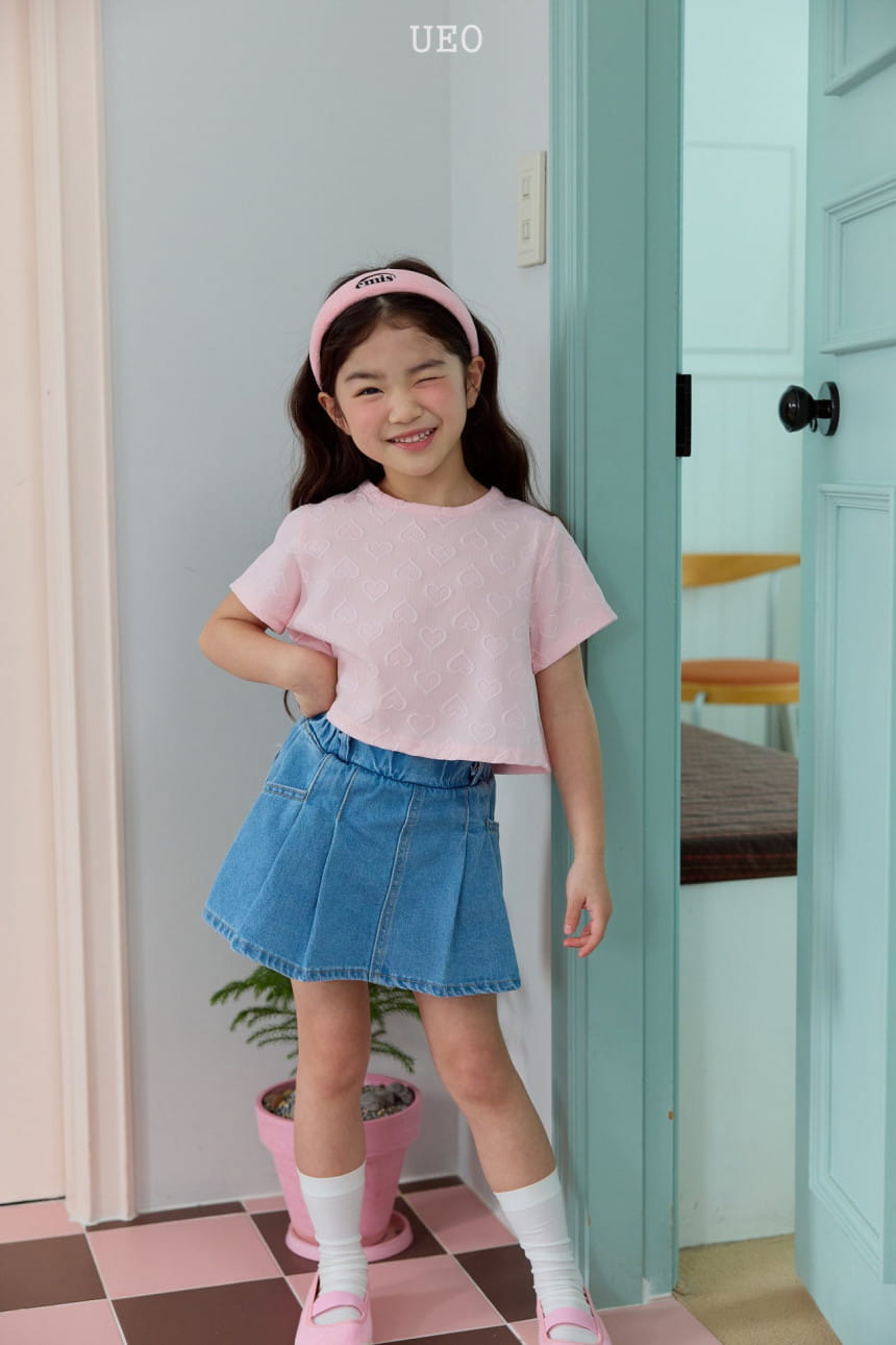 U Eo - Korean Children Fashion - #littlefashionista - Crop Heart Blanc - 10