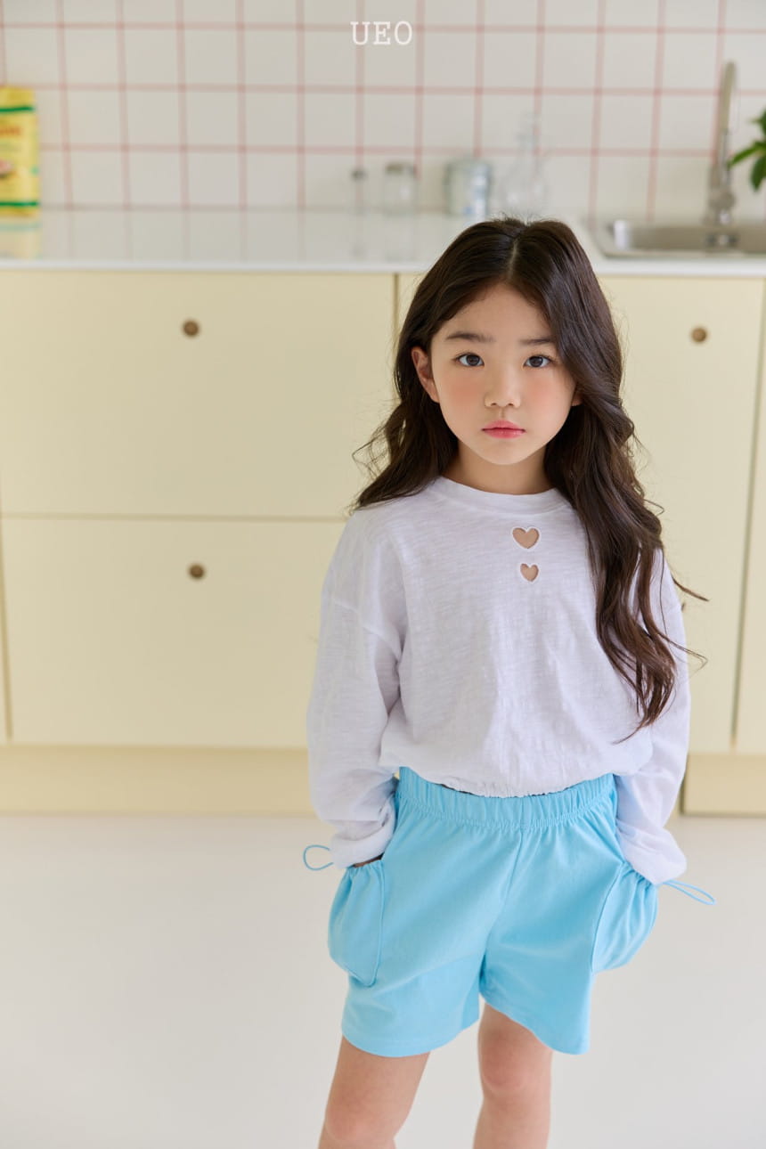 U Eo - Korean Children Fashion - #littlefashionista - Double Heart Slub Tee - 8