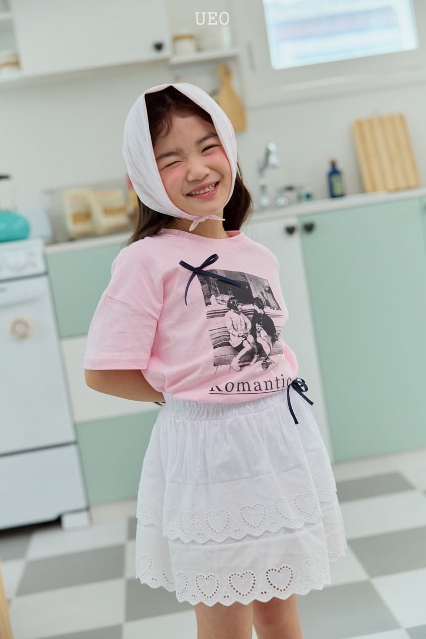 U Eo - Korean Children Fashion - #littlefashionista - Romantic Ribbon Tee - 2