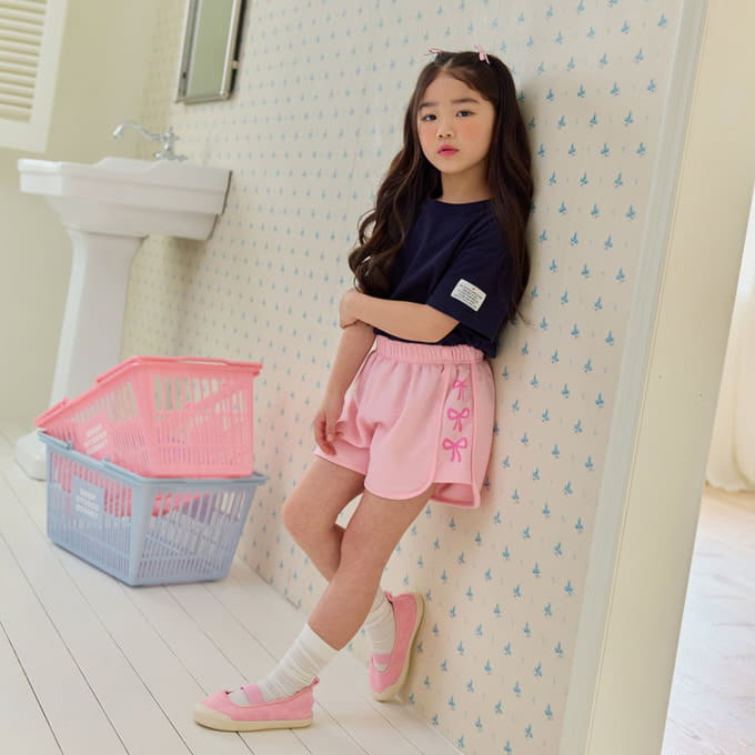 U Eo - Korean Children Fashion - #littlefashionista - Ribbon Dolphin Pants