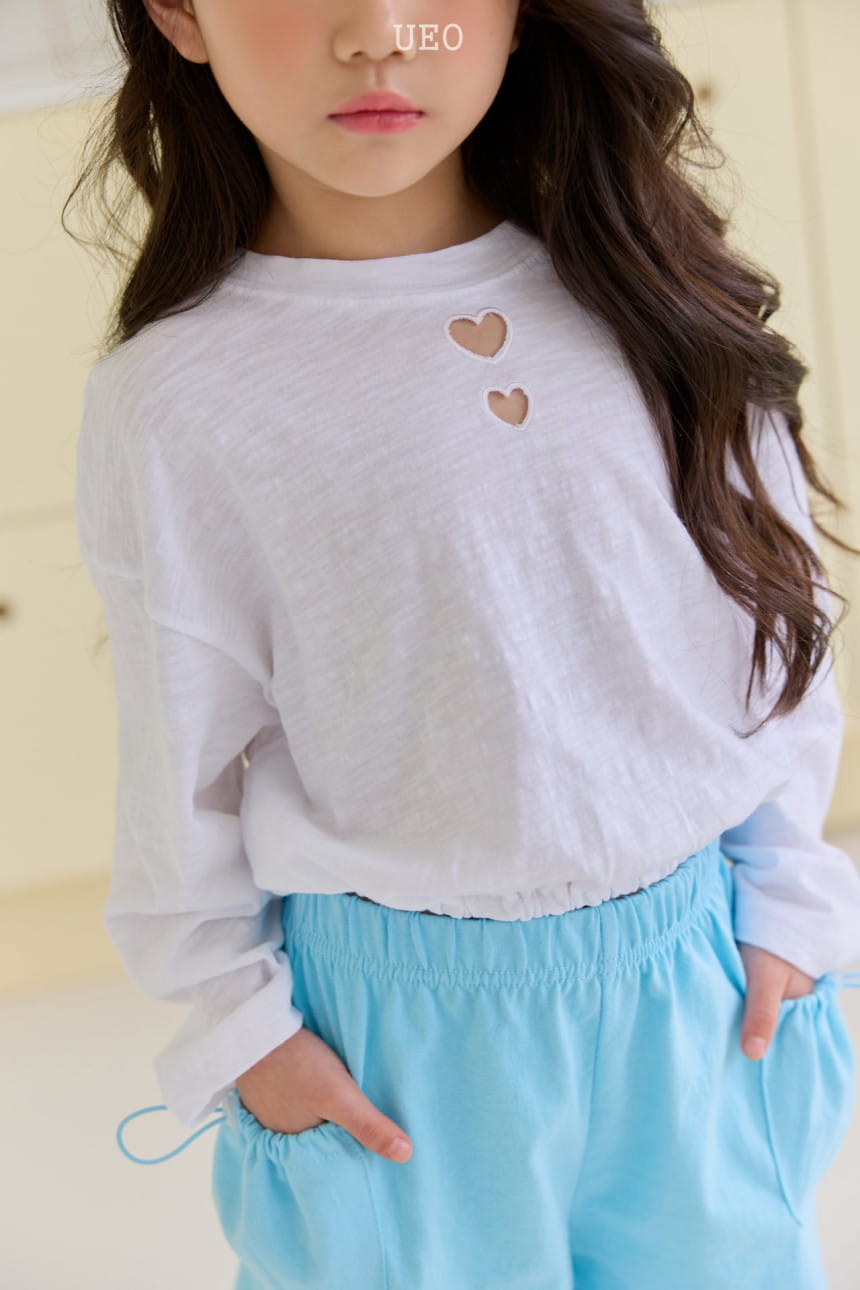 U Eo - Korean Children Fashion - #magicofchildhood - Double Heart Slub Tee - 9