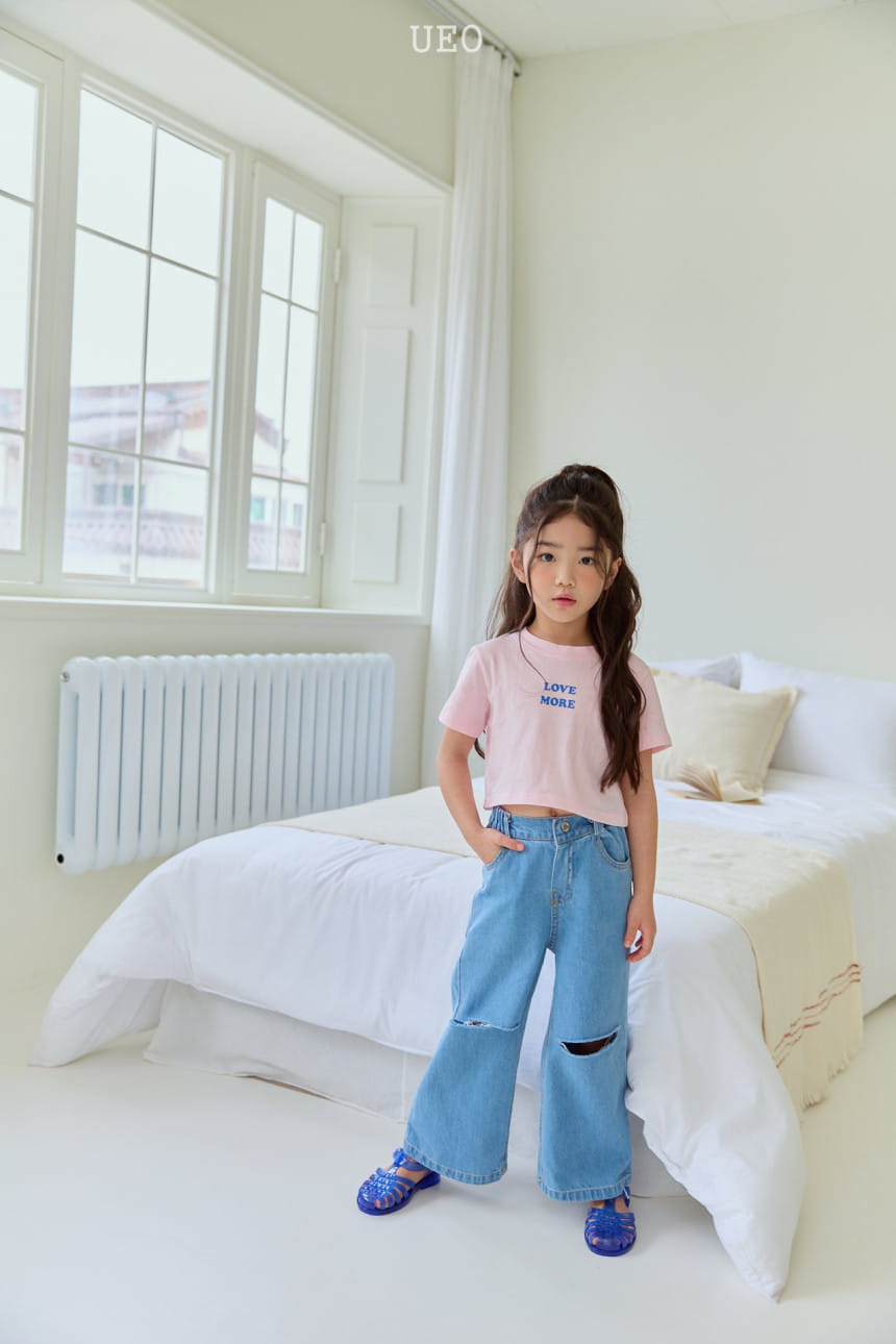 U Eo - Korean Children Fashion - #minifashionista - Love More Crop Tee - 5