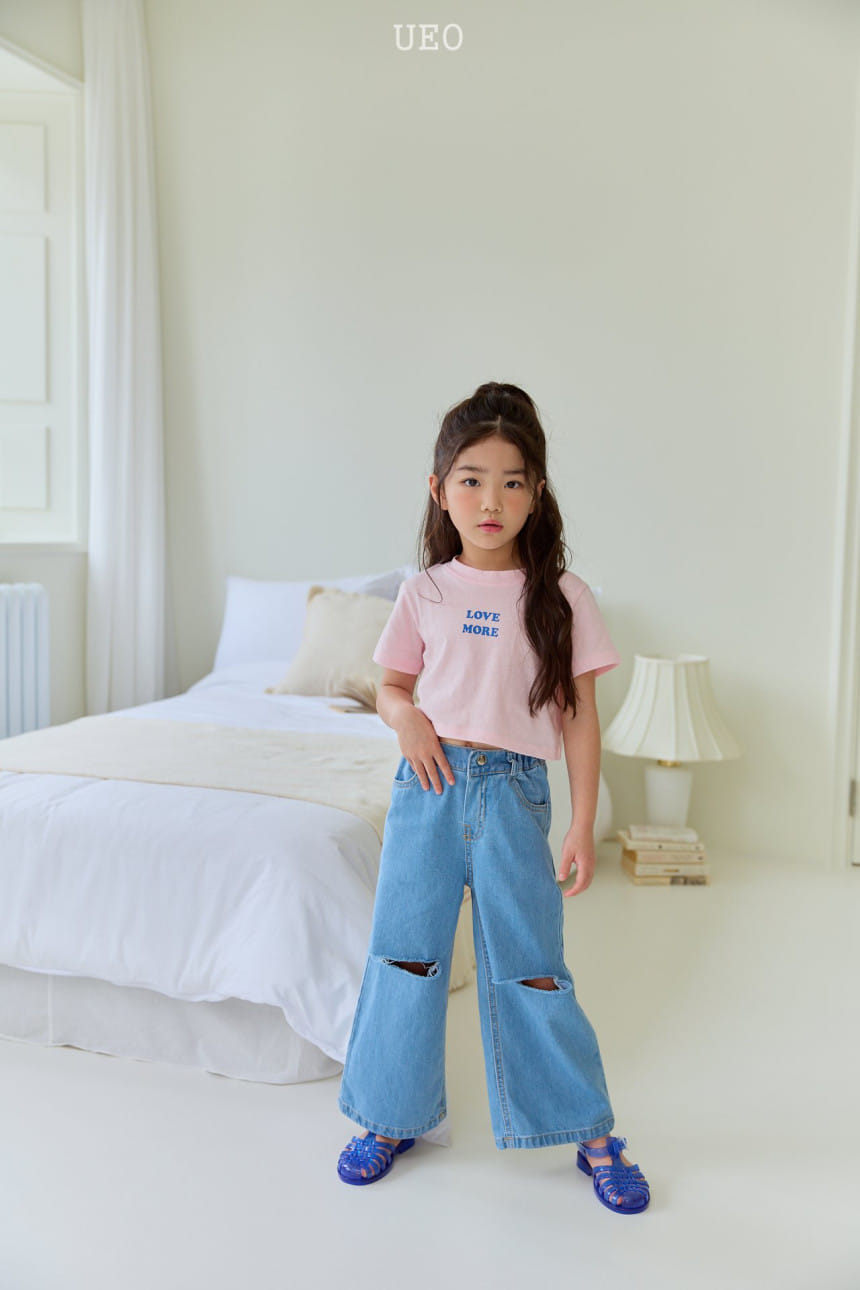 U Eo - Korean Children Fashion - #prettylittlegirls - Love More Crop Tee - 6