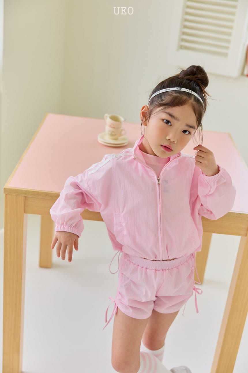 U Eo - Korean Children Fashion - #prettylittlegirls - Crop Ribbon Windbreaker - 2