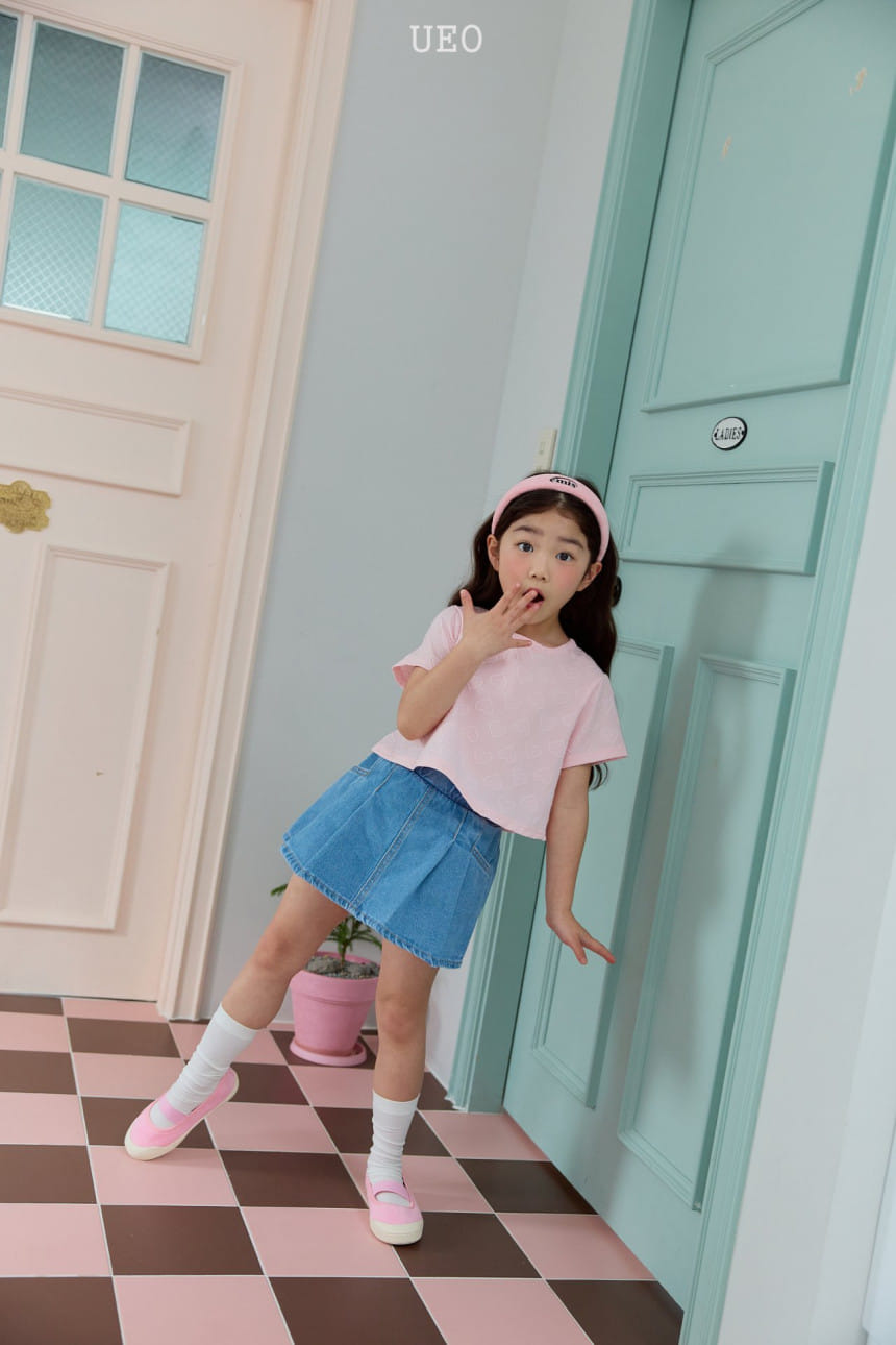 U Eo - Korean Children Fashion - #todddlerfashion - Tween Denim Skirt Pants - 6