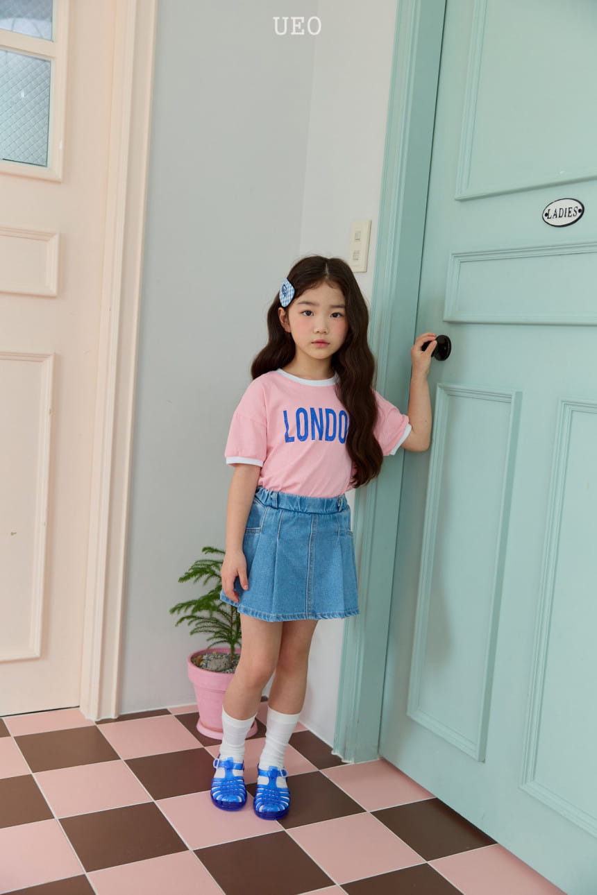 U Eo - Korean Children Fashion - #toddlerclothing - Tween Denim Skirt Pants - 7