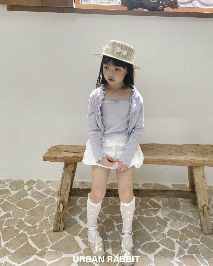 Urban Rabbit - Korean Children Fashion - #kidsshorts - Eyelet Summer Cadigan - 2