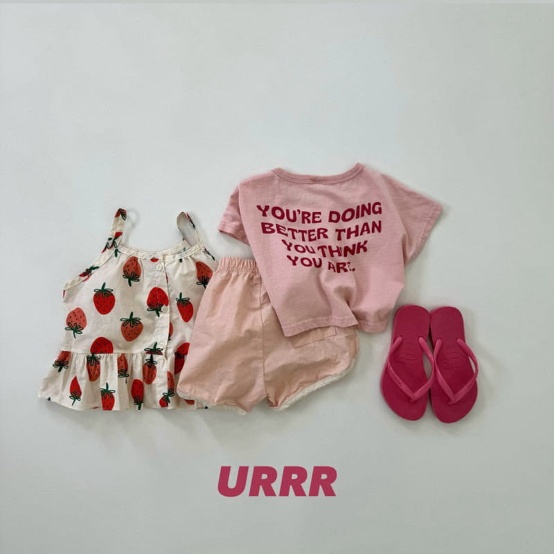 Urrr - Korean Children Fashion - #Kfashion4kids - Raspberry Tee - 10