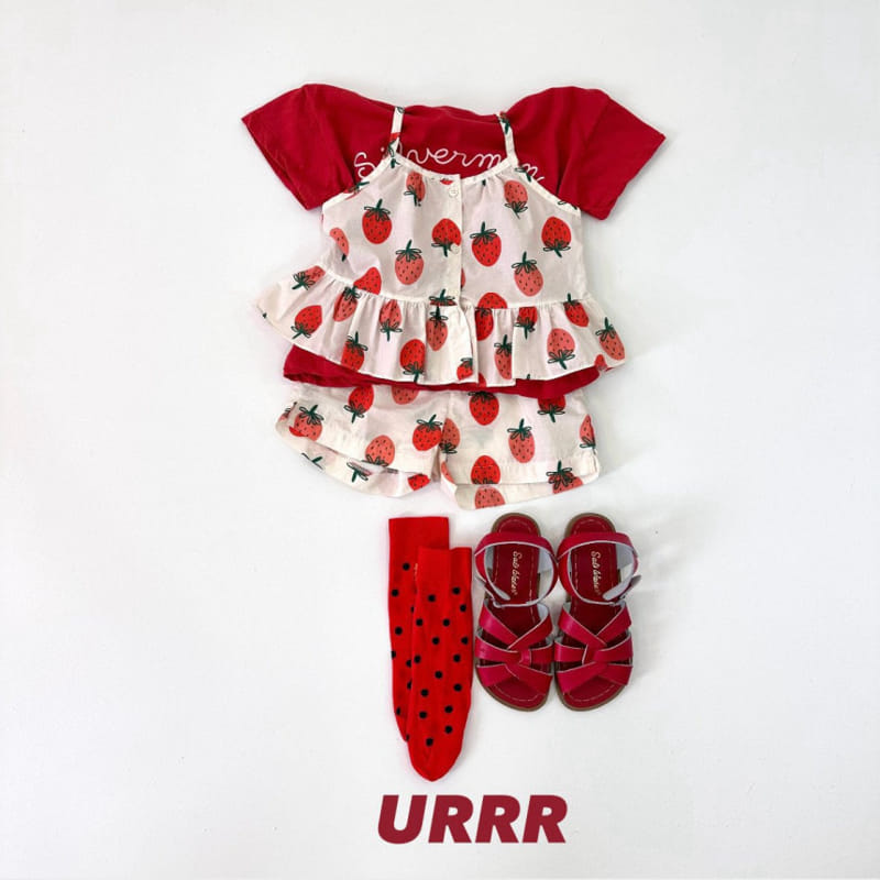 Urrr - Korean Children Fashion - #kidsshorts - Strawberry Blouse - 7