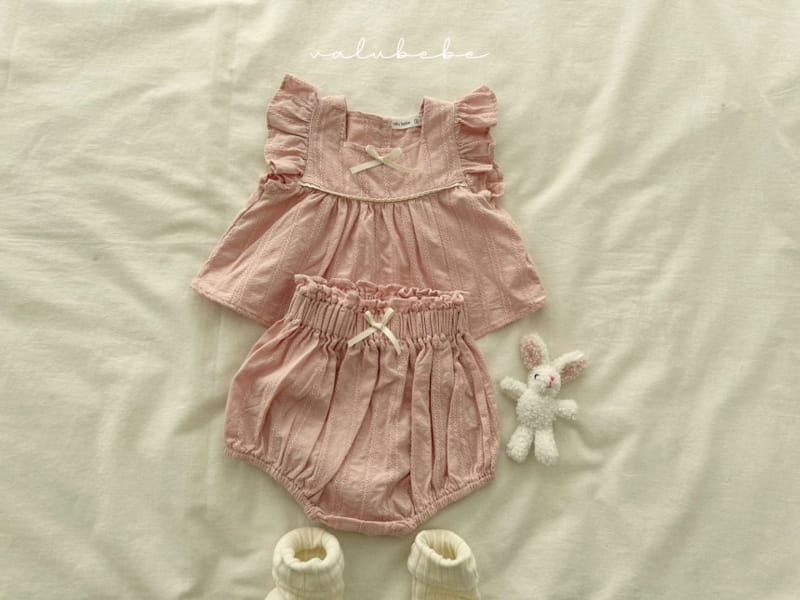 Valu Bebe - Korean Baby Fashion - #babyclothing - Eyelet Ribbon Blouse - 11