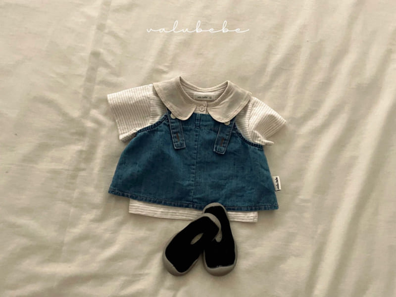 Valu Bebe - Korean Baby Fashion - #babygirlfashion - Denim Vest - 4