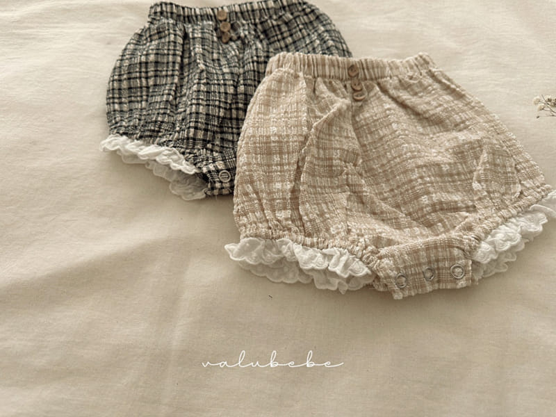 Valu Bebe - Korean Baby Fashion - #babylifestyle - Check Lace Bloomers - 2