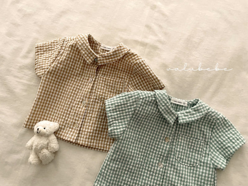 Valu Bebe - Korean Baby Fashion - #babyoninstagram - Caren Check Shirt - 2