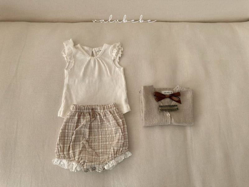 Valu Bebe - Korean Baby Fashion - #babyoninstagram - Check Lace Bloomers - 4