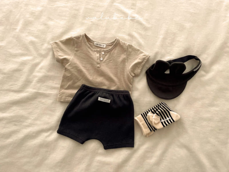 Valu Bebe - Korean Baby Fashion - #babyoutfit - Two Button Tee - 5