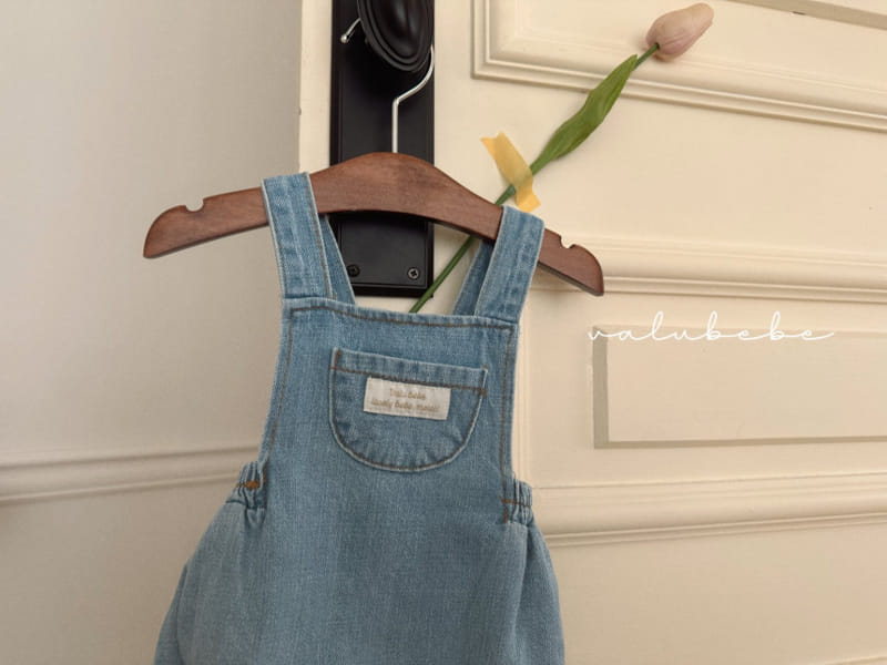 Valu Bebe - Korean Baby Fashion - #babyoutfit - Round Denim Body Suit