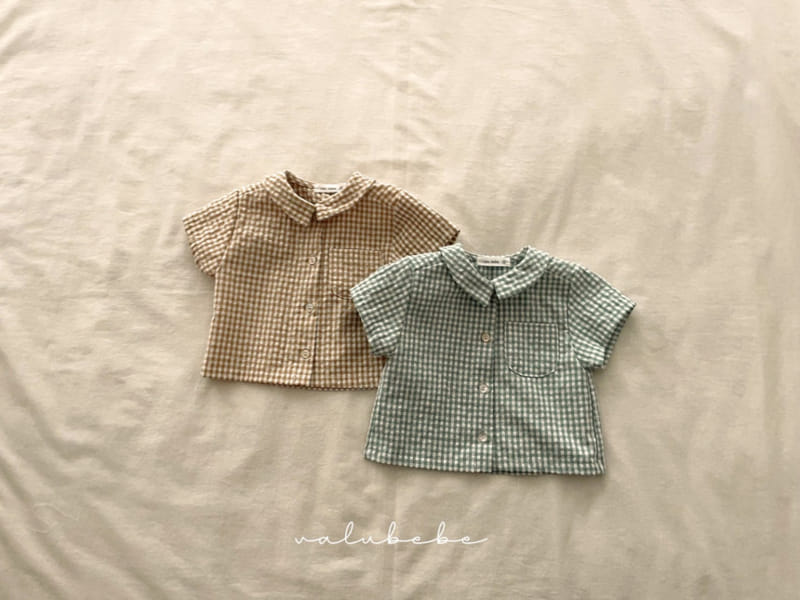 Valu Bebe - Korean Baby Fashion - #babyootd - Caren Check Shirt - 4