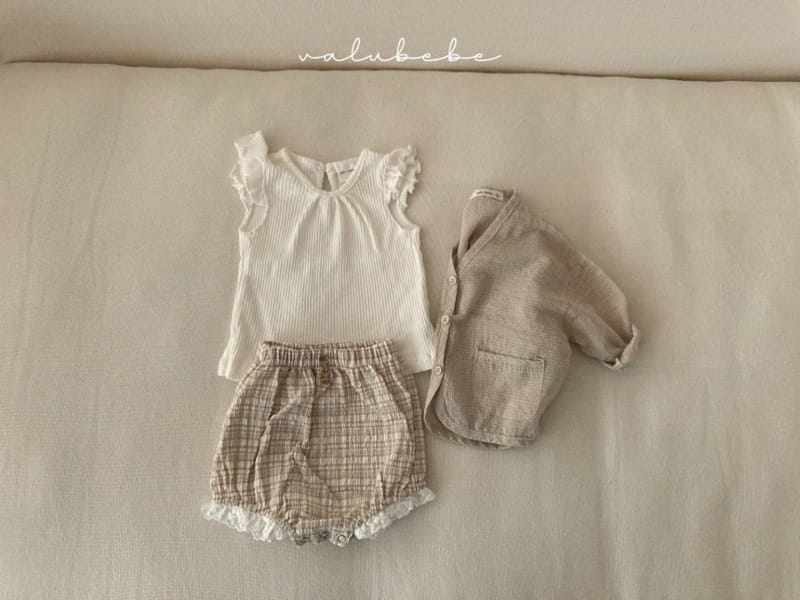 Valu Bebe - Korean Baby Fashion - #onlinebabyboutique - Check Lace Bloomers - 8