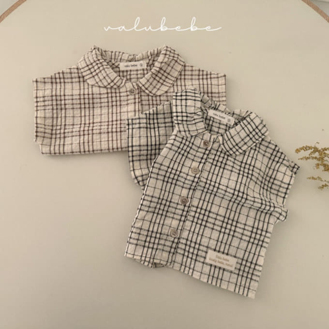 Valu Bebe - Korean Baby Fashion - #smilingbaby - Sia Check Shirt