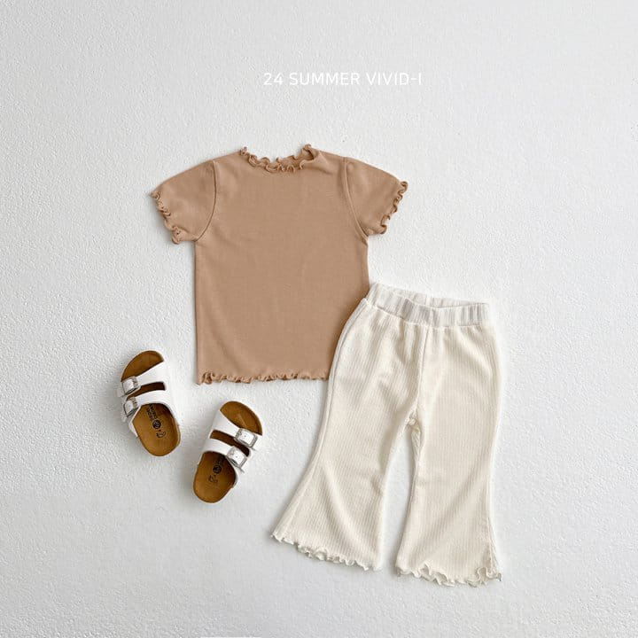 Vivid I - Korean Children Fashion - #Kfashion4kids - Vivid Terry Short Sleeve Tee - 10