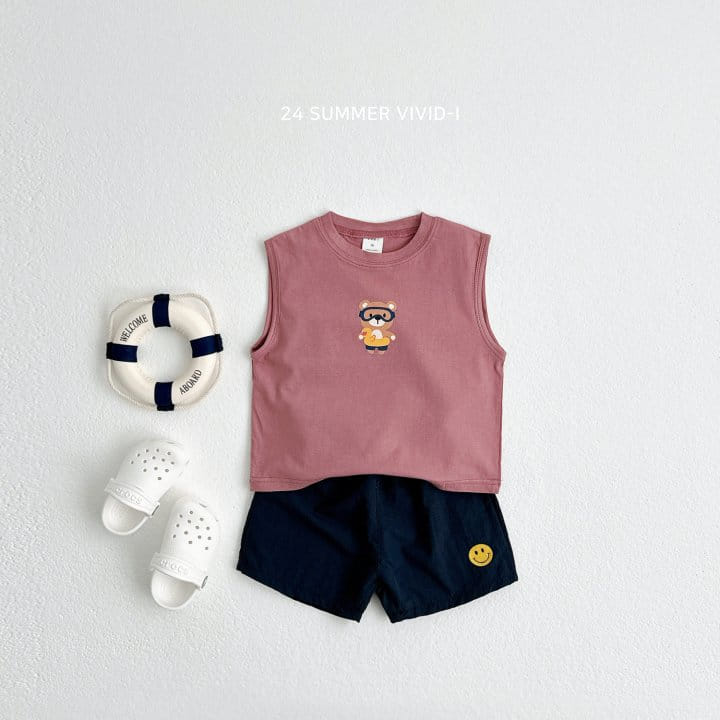 Vivid I - Korean Children Fashion - #Kfashion4kids - Bear Tube Sleeveless Tee - 9