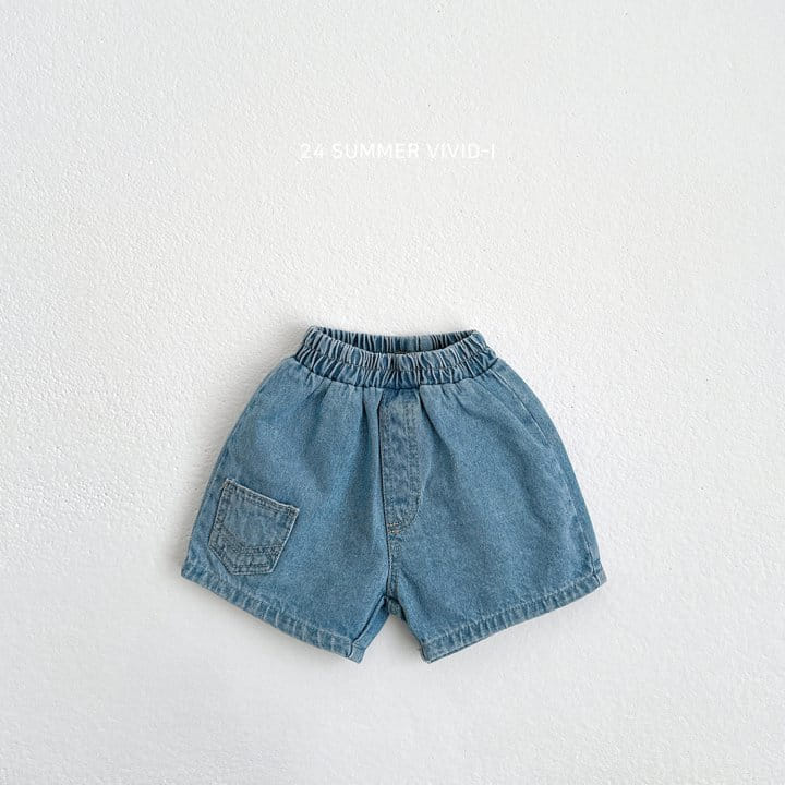 Vivid I - Korean Children Fashion - #Kfashion4kids - Mini Pocket Denim Shorts - 2