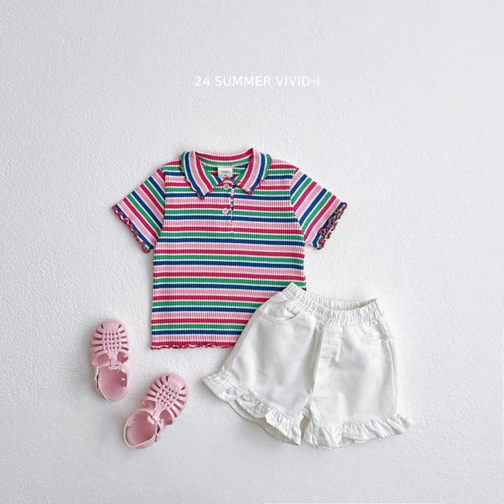 Vivid I - Korean Children Fashion - #Kfashion4kids - Summer Frill Dneim Pants - 8