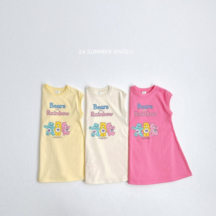 Vivid I - Korean Children Fashion - #childofig - Rainbow Bear One-Piece - 2