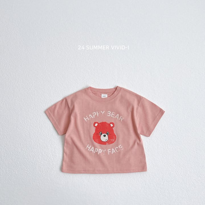 Vivid I - Korean Children Fashion - #childofig - Face Bear Tee - 6