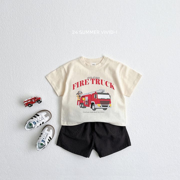 Vivid I - Korean Children Fashion - #childofig - Animal Car Short Sleeve Tee - 6