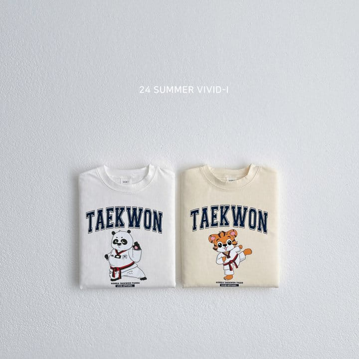 Vivid I - Korean Children Fashion - #childofig - Taekwon Short Sleeve Tee - 2