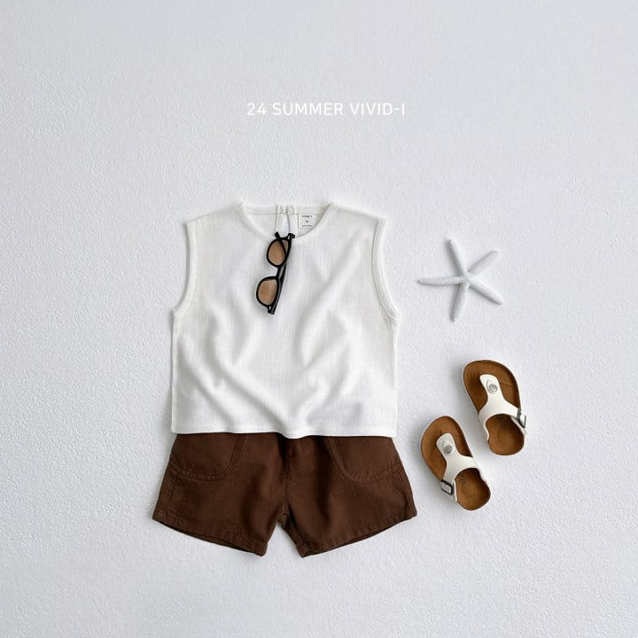 Vivid I - Korean Children Fashion - #childofig - L Sleeveless Tee - 10