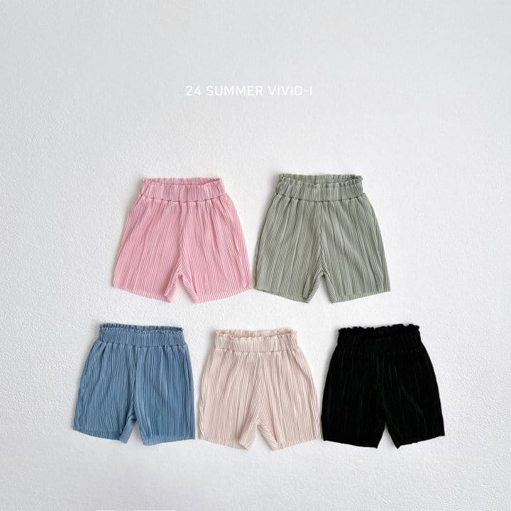 Vivid I - Korean Children Fashion - #childrensboutique - Vivid Pleats Shorts