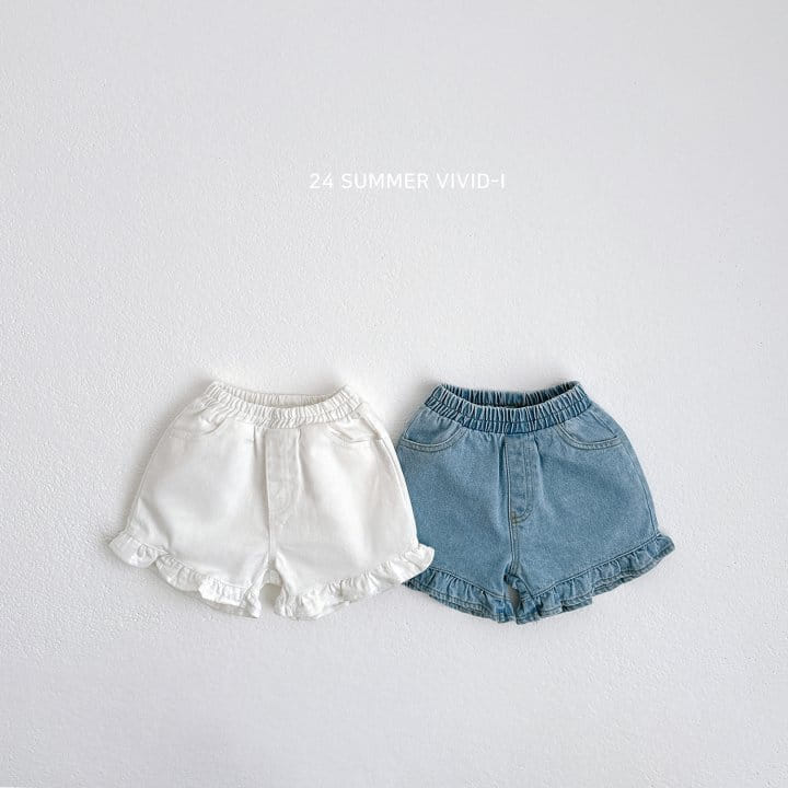 Vivid I - Korean Children Fashion - #childrensboutique - Summer Frill Dneim Pants