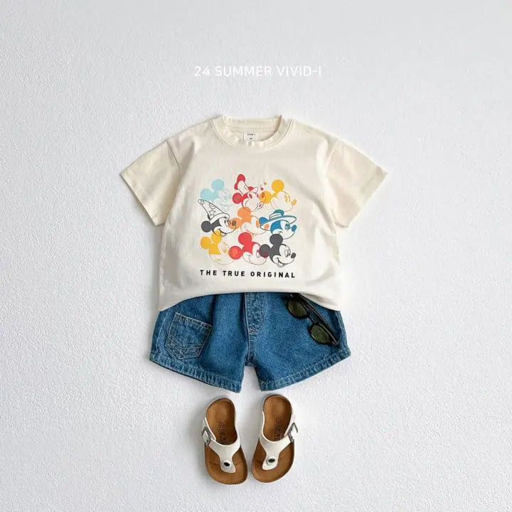 Vivid I - Korean Children Fashion - #designkidswear - M Face Short Sleeve Tee - 7